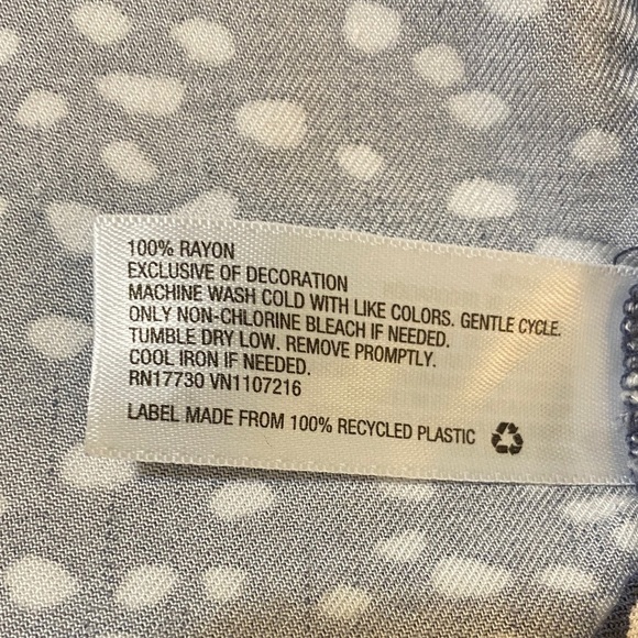 Isabel Maternity Navy and White Long Sleeve Dress XXL - Picture 6 of 6